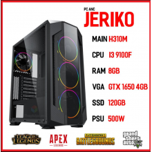 PC GAMING ANC10 JERIKO I3 9100F 8GB VGA 1650 CASE GAMING B18